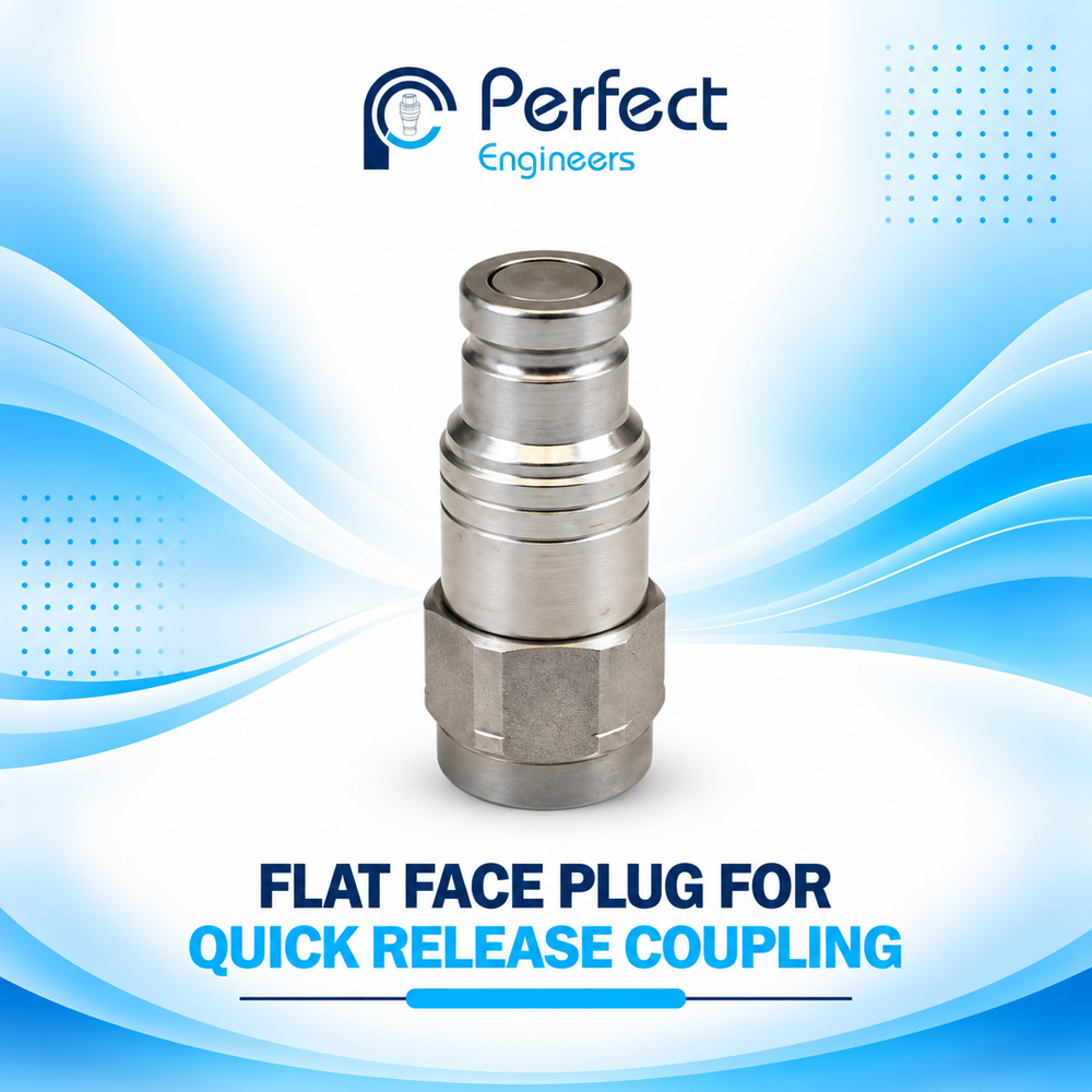 Flat Face Plug for Quick Release coupling