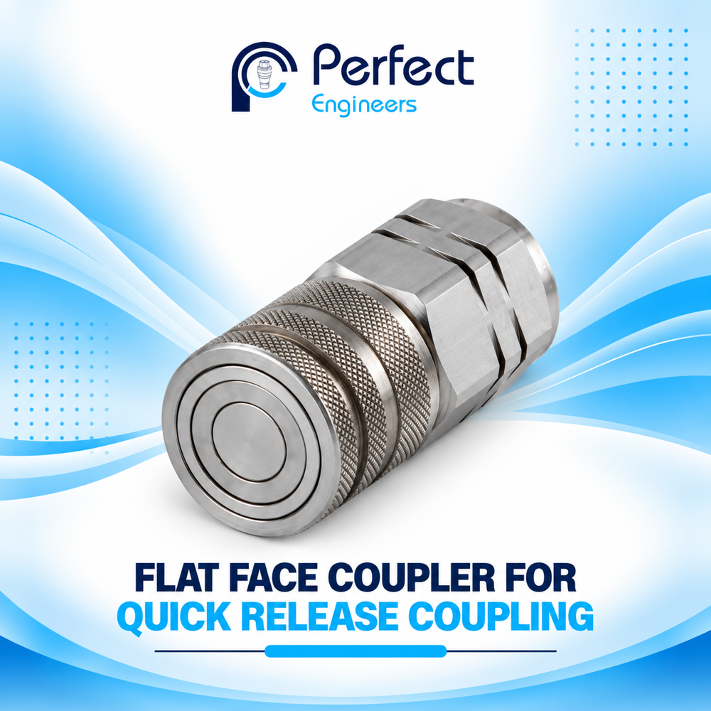 Flat Face Coupler for Quick Release coupling