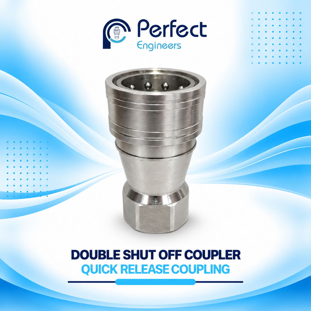 Double Shut off Coupler for Quick Release coupling
