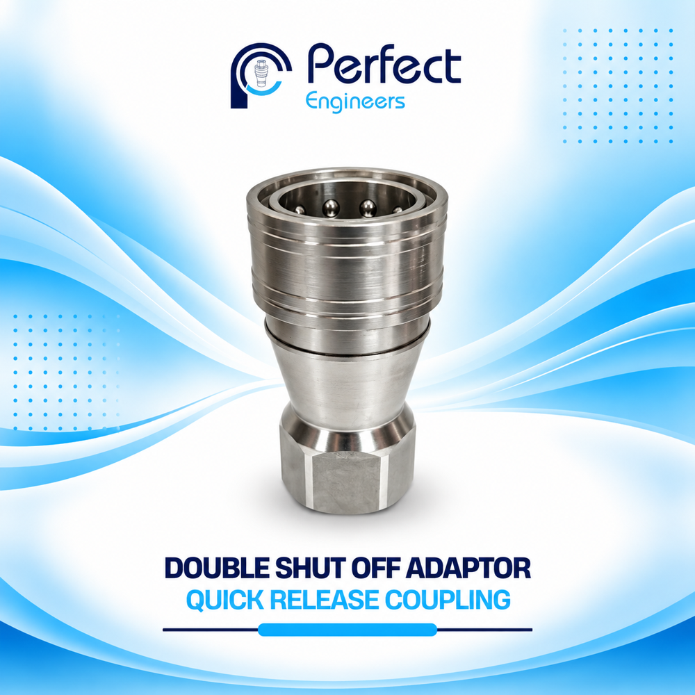 Double Shut off Adaptor for Quick Release coupling