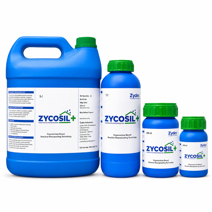 Zycosil+ 100% Silane Water Repellent & Sealer Nano Chemical for Wall, Concrete & Waterproofing 