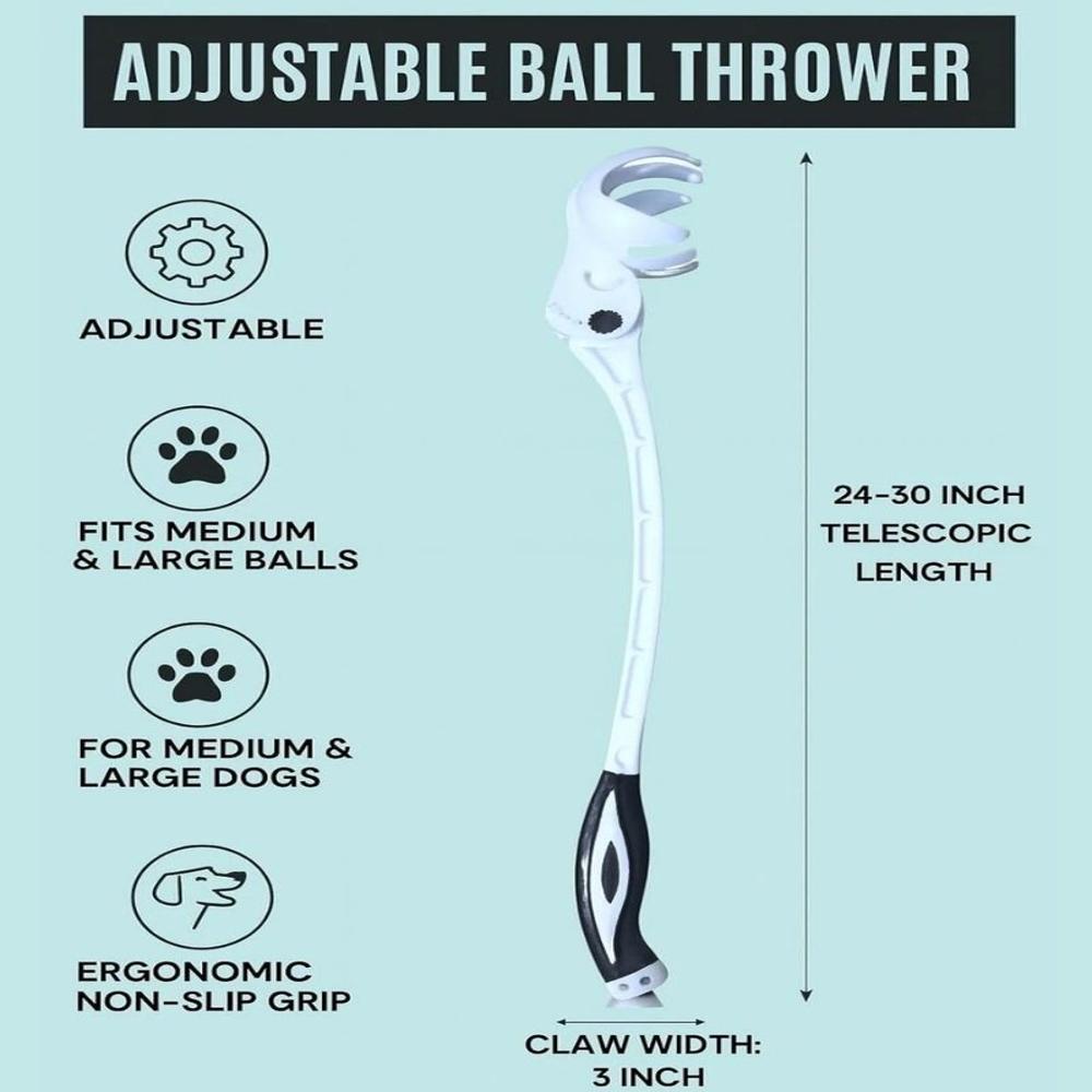 Adjustable ball thrower
