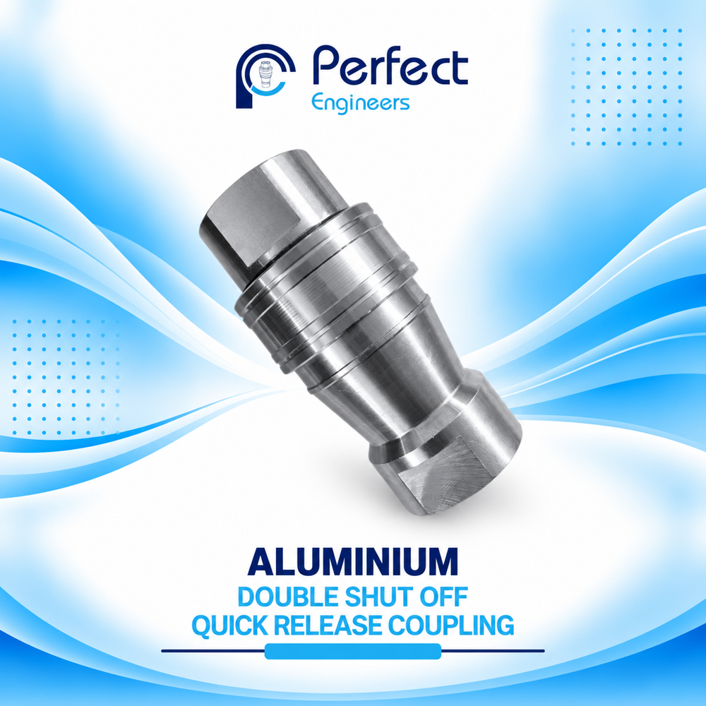 Aluminium Double Shut off Quick Release Coupling