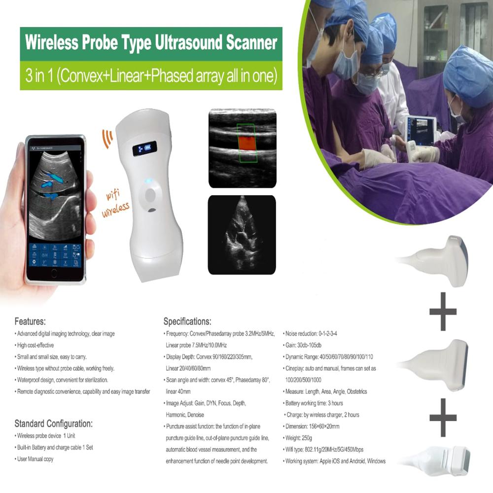 Sonostar 6CPL 3in1 Portable Wireless Ultrasound