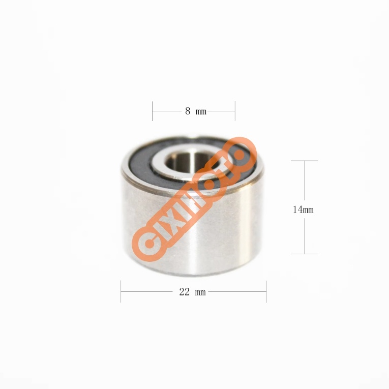 408 2RS 60814 2RS 608W14 8x22x14mm RODAMIENTO Thickened Bearing Stranding Machine Ball Bearing