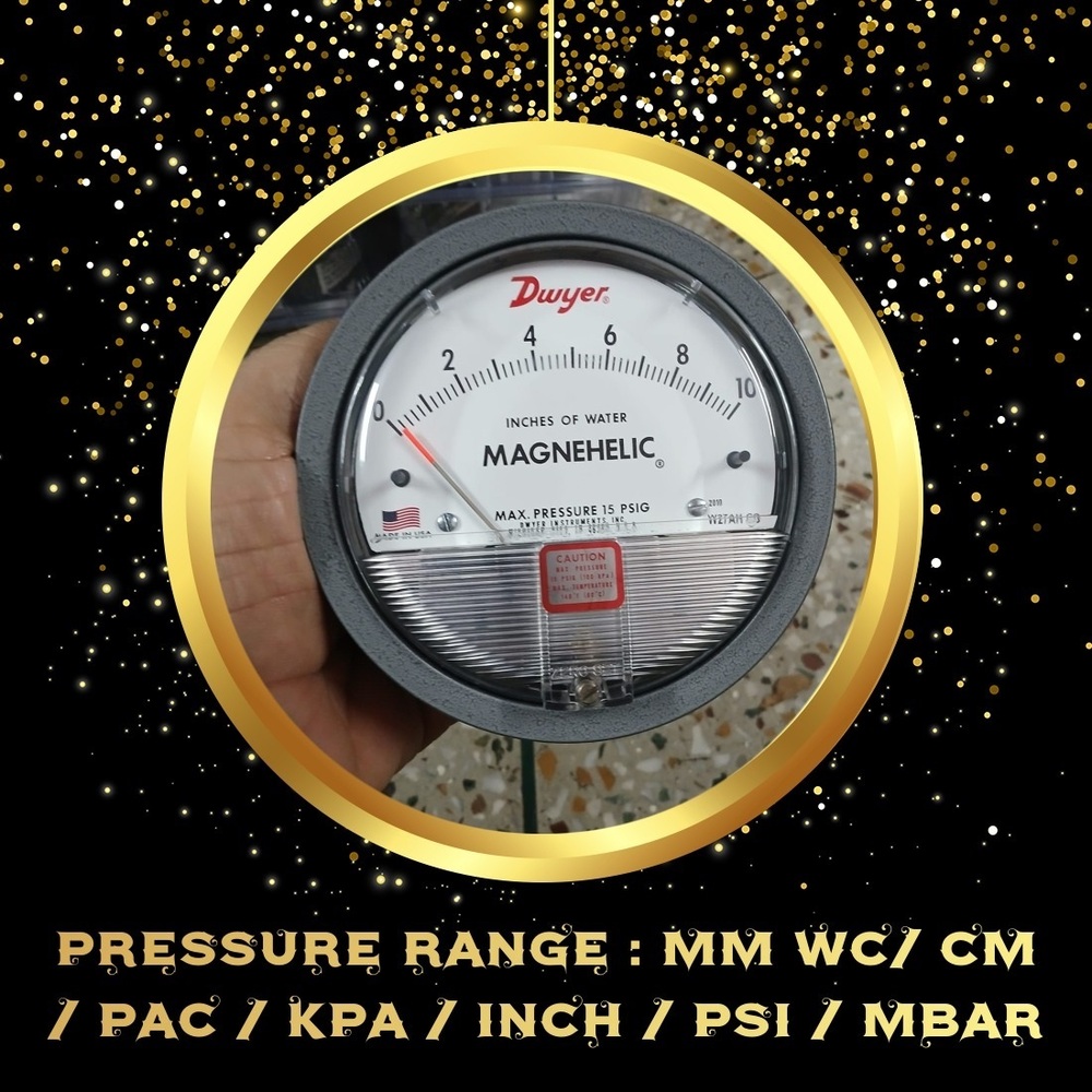Dwyer Magnehelic Differential Pressure Gauge 0-10 Inch Water