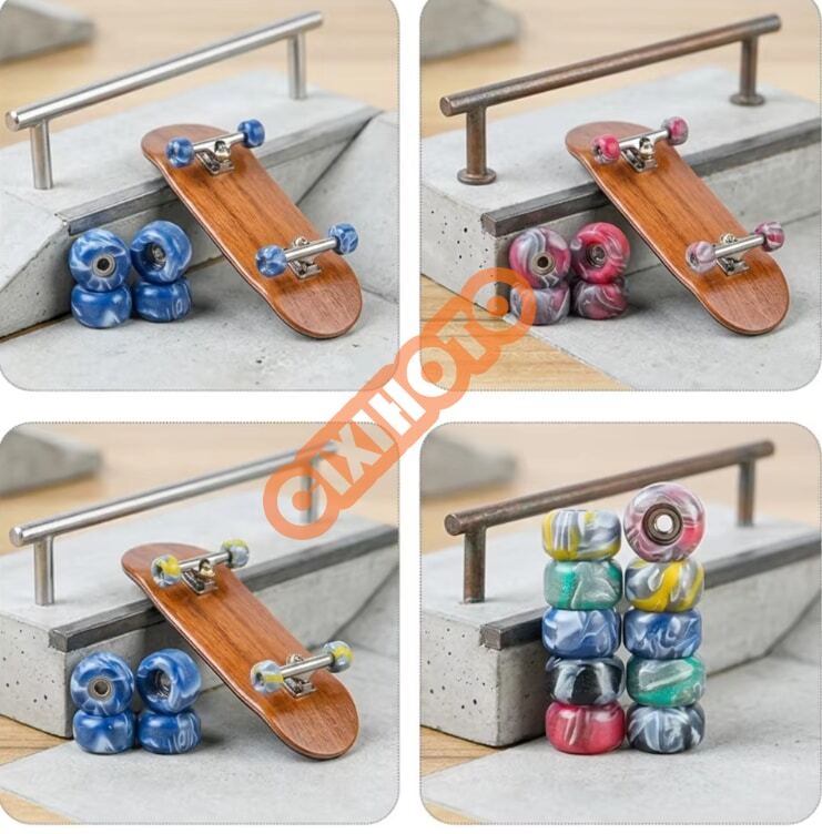 Professional Fingerboard Color Blending Sanding Wheel for Skateboard Wheels 7.54.5mm 4PCSSET