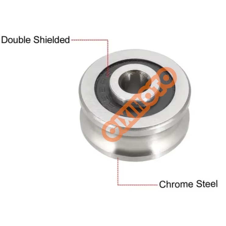 U Groove Track Guide Bearing SG10 SG15 SG16 SG66 SG20 SG25 SG35 2RS Pulley Bearings for Textile Machine