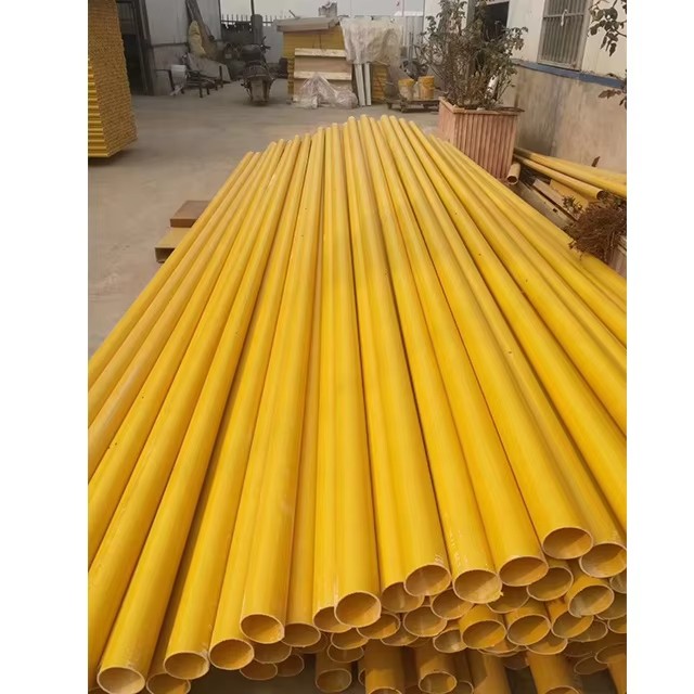 Frp Round Pipe - Color: Yellow