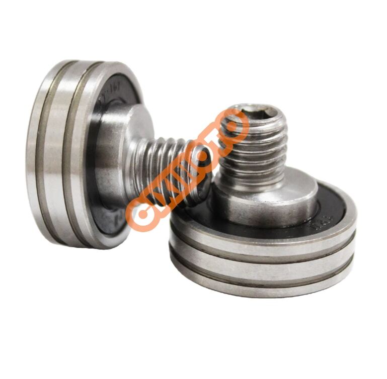 Metal Bolt Rollers With Thread Shaft Customized Size Eccentric Screw Bearing