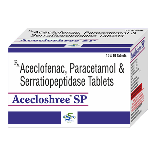 Aceclofenac Paracetamol And Serratiopeptidase Tablets
