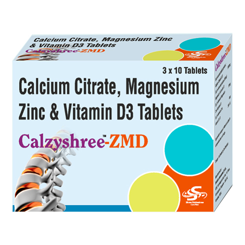 Calcium Citrate Magnesium Zinc And Vitamin D3 Tablets