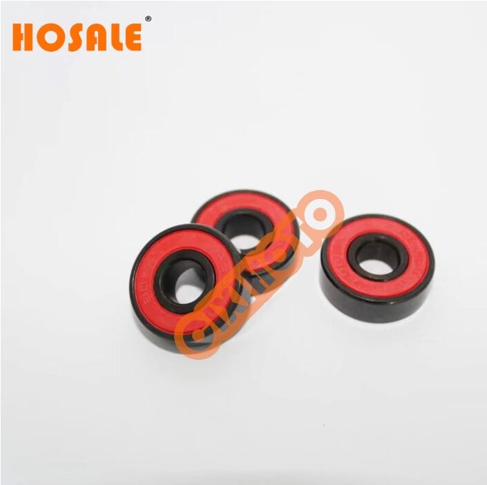 High Speed Sliding Plate Black Bearing Red Seal Skateboard 608 Bearing