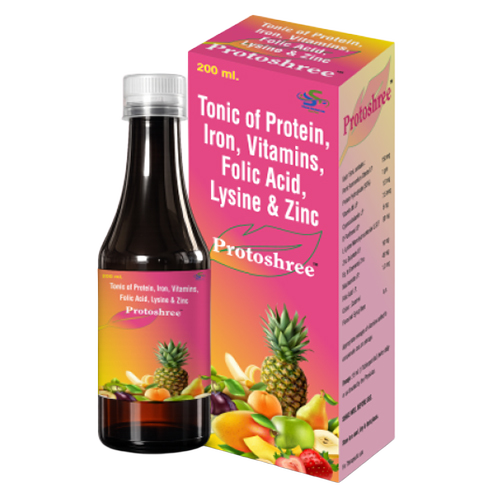 Protein Iron Vitamins Folic Acid Lyssine And Zinc Syrup