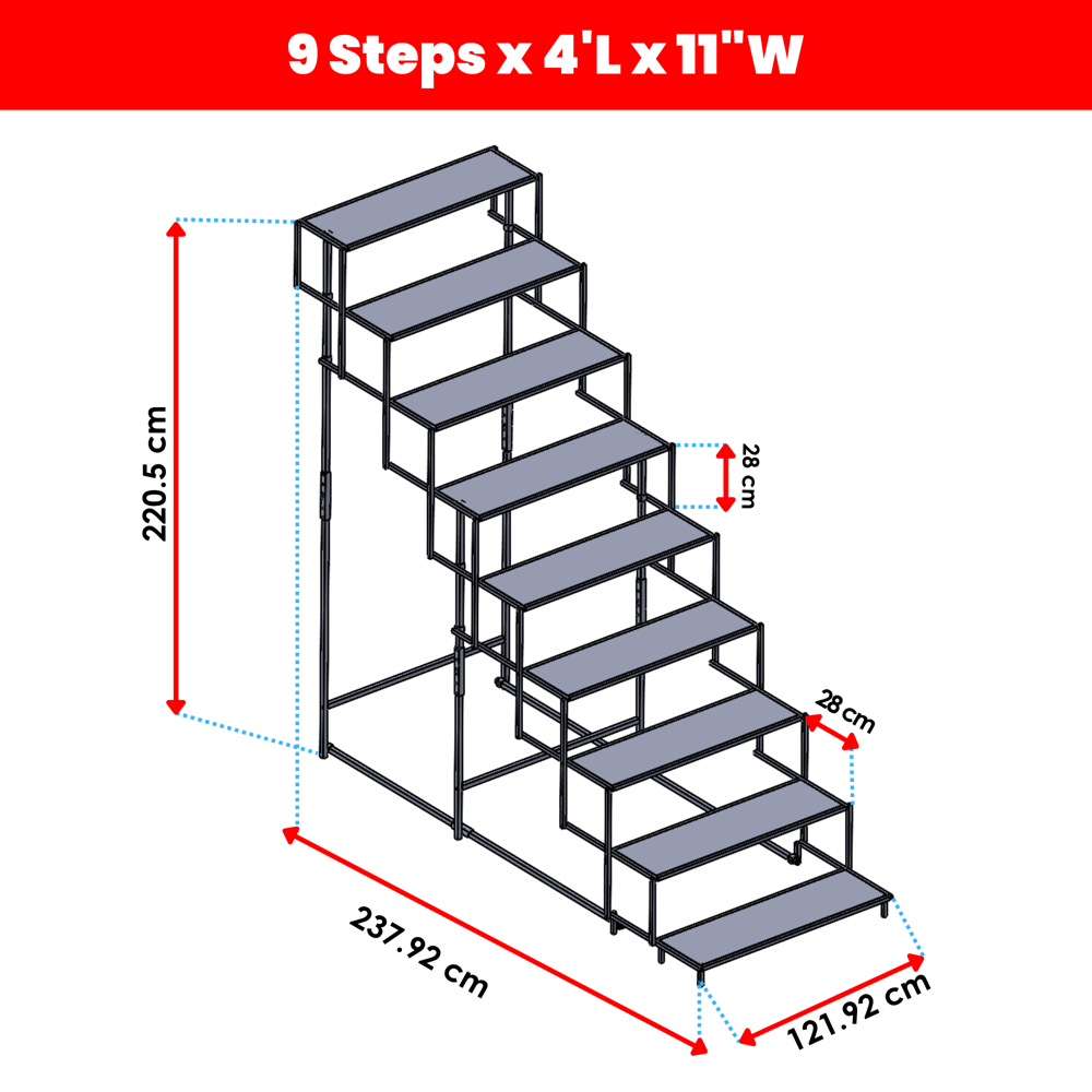 9 Steps Navratri Foldable Golu Stand