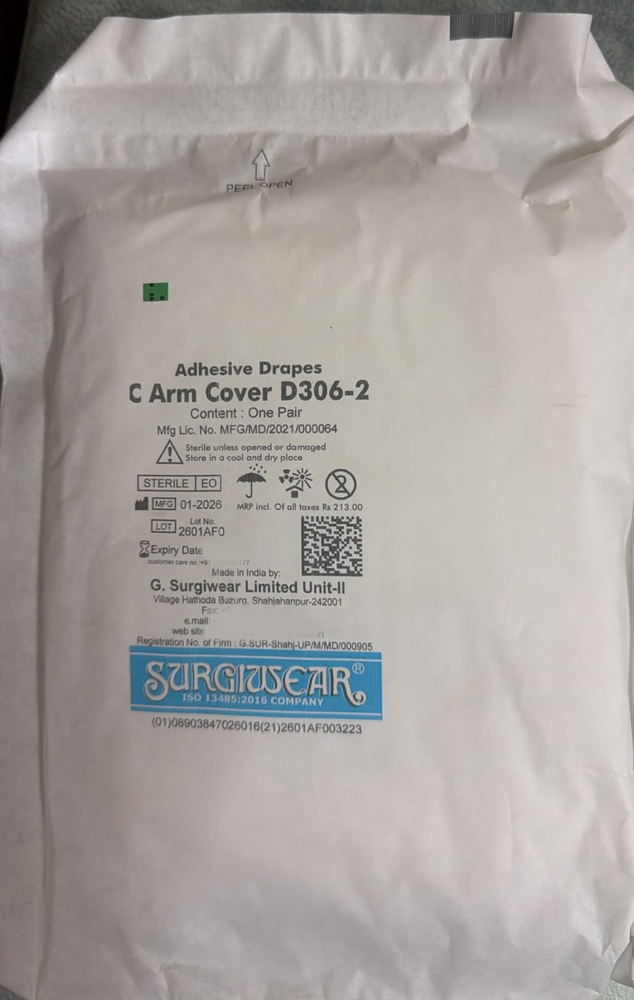 D3062 C Arm Adhesive Drapes