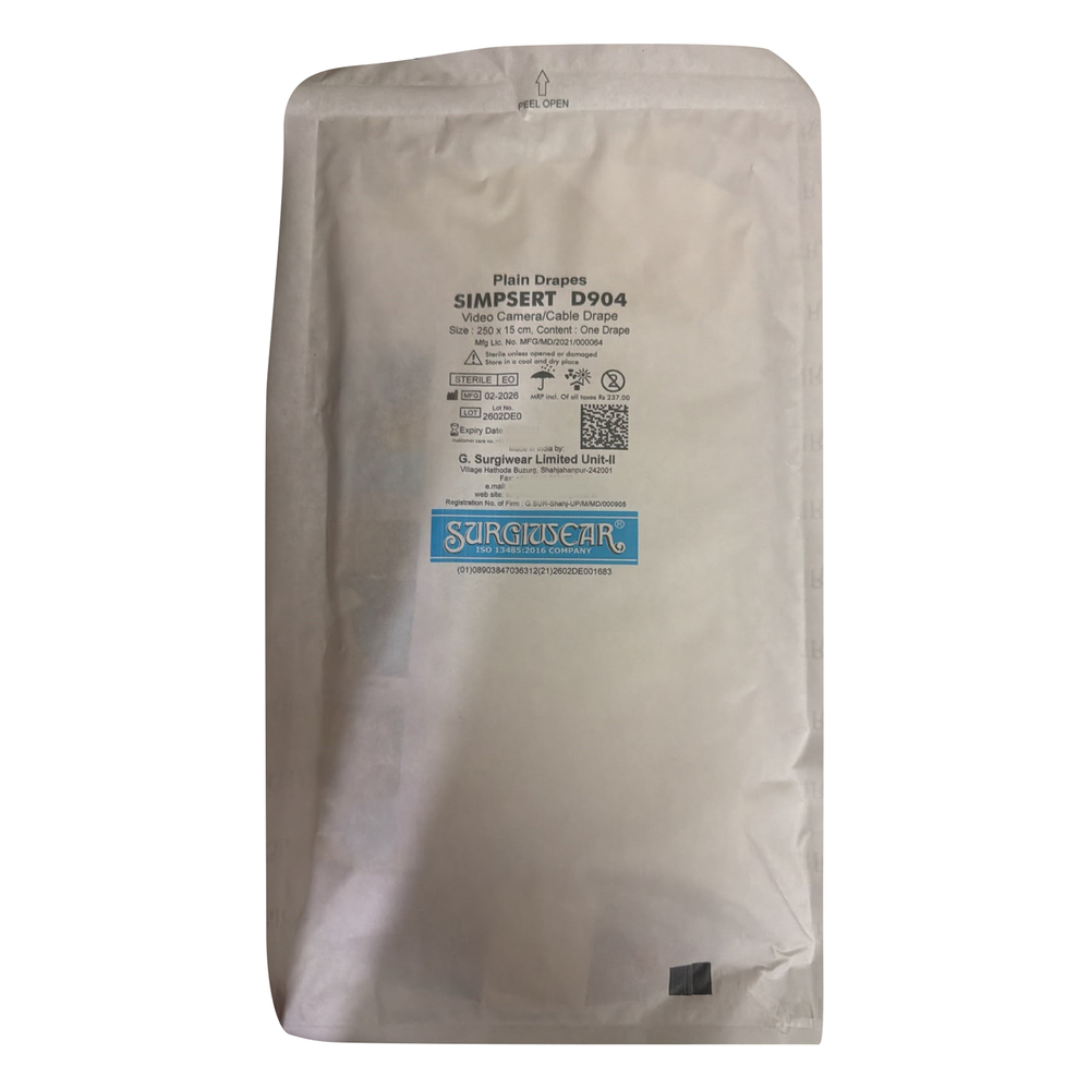 Simpsert D904 Plain Video Camera Cable Drapes