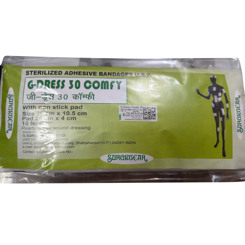 G Dress 30 Comfy Sterilized Adhesive Bandages USP