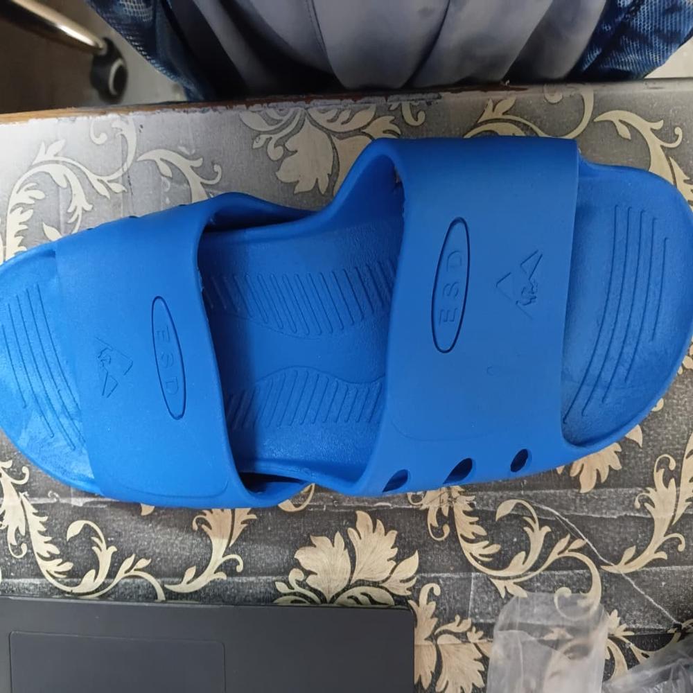 Black Esd Slipper - Material: Pu / Rubber
