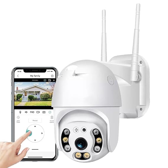 5MP WiFi Outdoor PTZ Security Smart Camera
