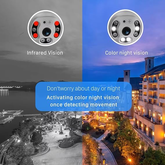 5MP WiFi Outdoor PTZ Security Smart Camera
