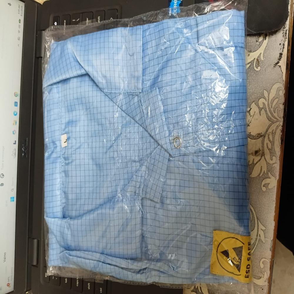 Blue Esd Apron - Material: Polyester