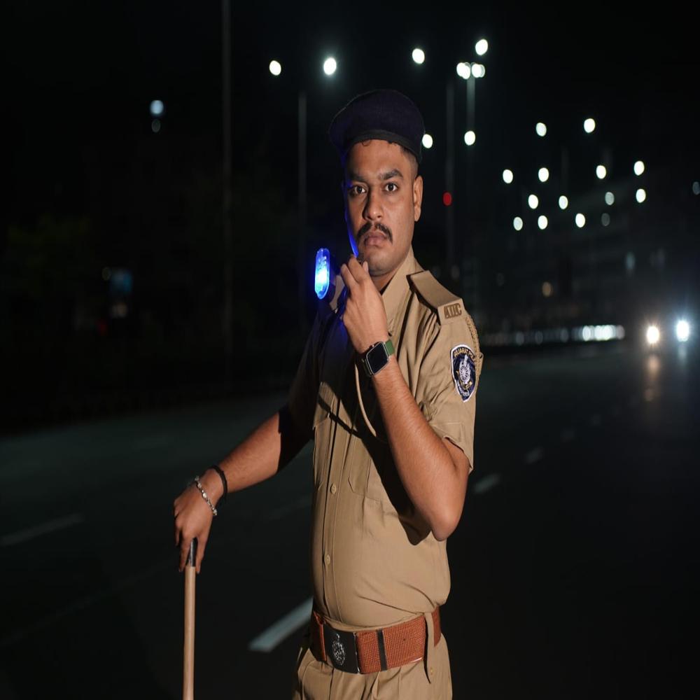 Rakshak LED Safety Light for Police