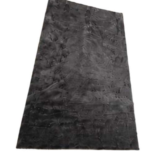 Graphite Grey Solid Fur Rug