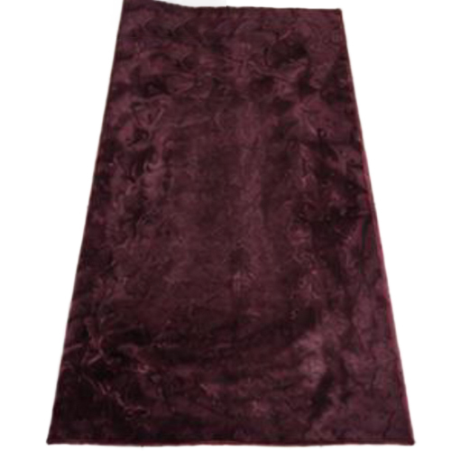 Royal Merlot Solid Fur Rug