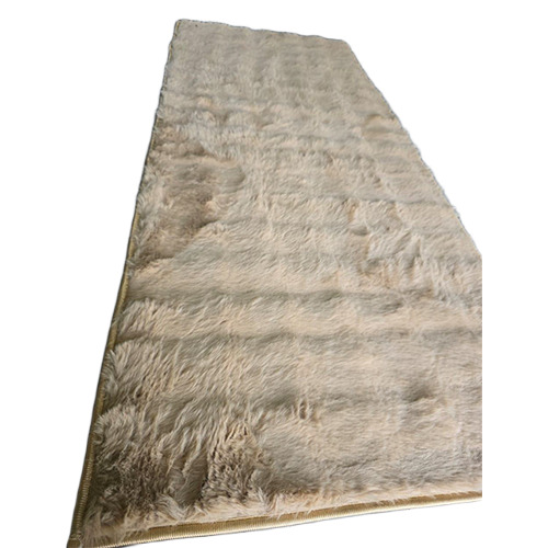 22x55 Inch Beige Color Bubble Fur Runner