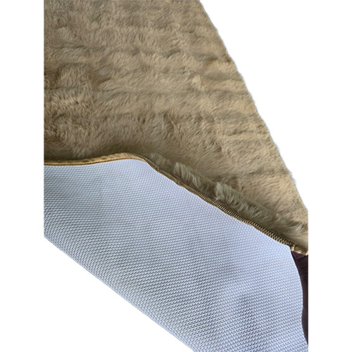 22x55 Inch Beige Color Bubble Fur Runner