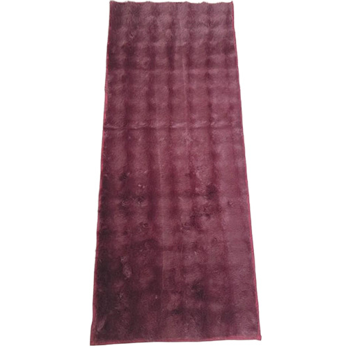 22x55 Inch Maroon Color Bubble Fur Runner