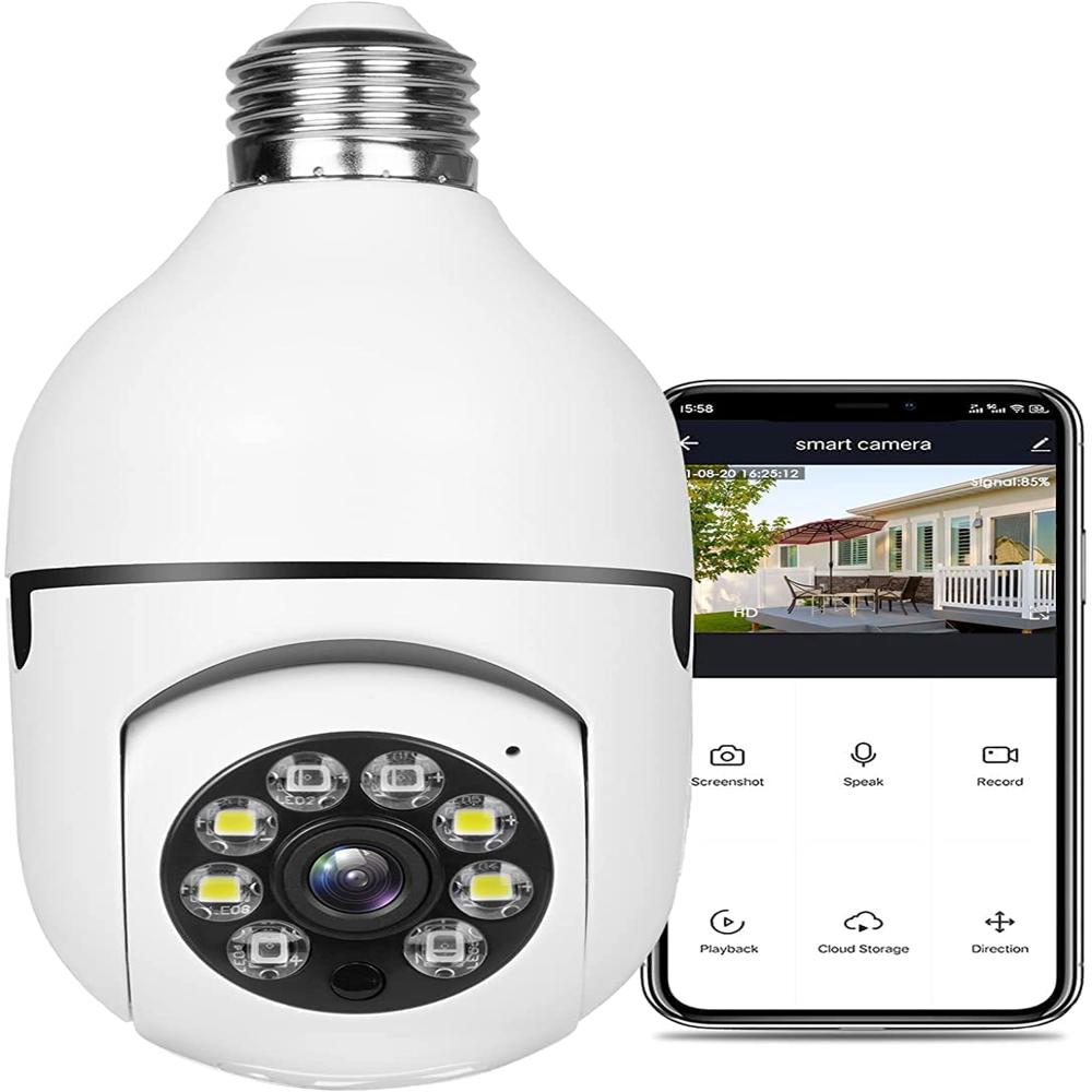 Wireless Surveillance Bulb Security IP Camera 1080P