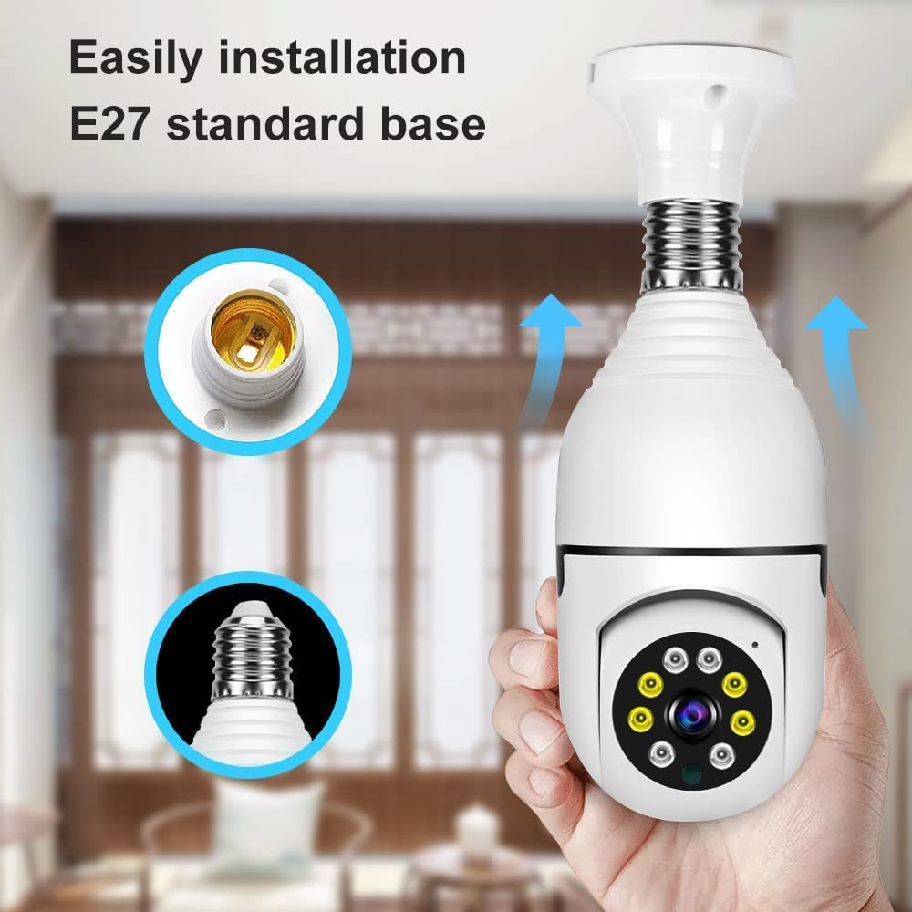 Wireless Surveillance Bulb Security IP Camera 1080P