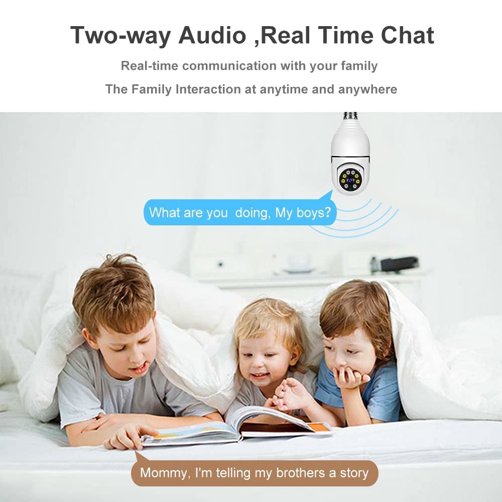 Wireless Surveillance Bulb Security IP Camera 1080P