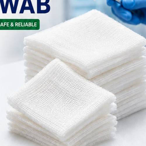 Absorbent Gauze Swab - Color: White