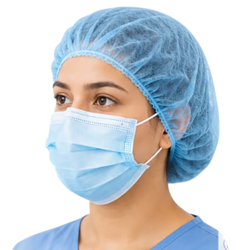 Surgical Head Cap - Color: Blue