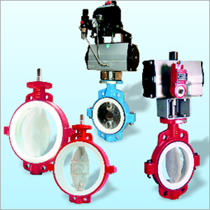 PTFE लाइन वाली बटरफ्लाई वाल्व