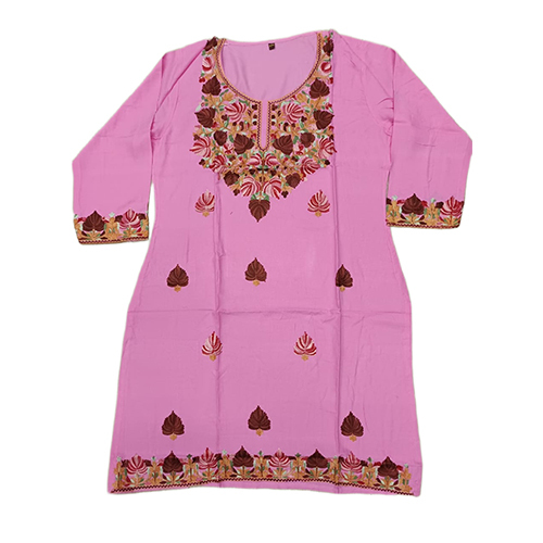 Cotton Dress For Ladies - Color: Pink