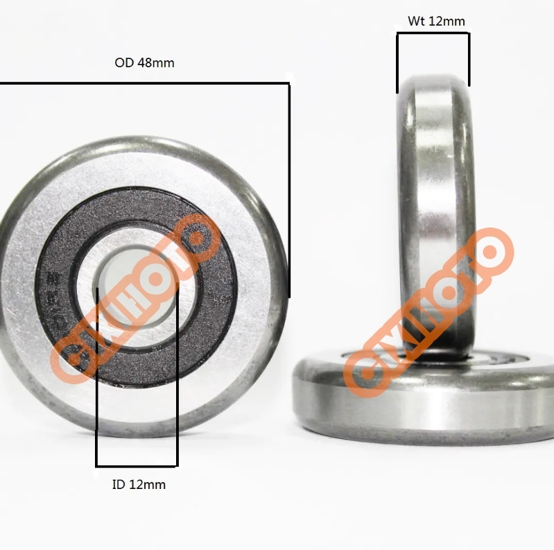 Outer diameter thickening Non standard bearing size 481212 ball bearing 6301 48 RS