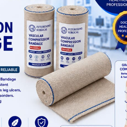 Vascular Compression Bandage - Color: Beige/Natural