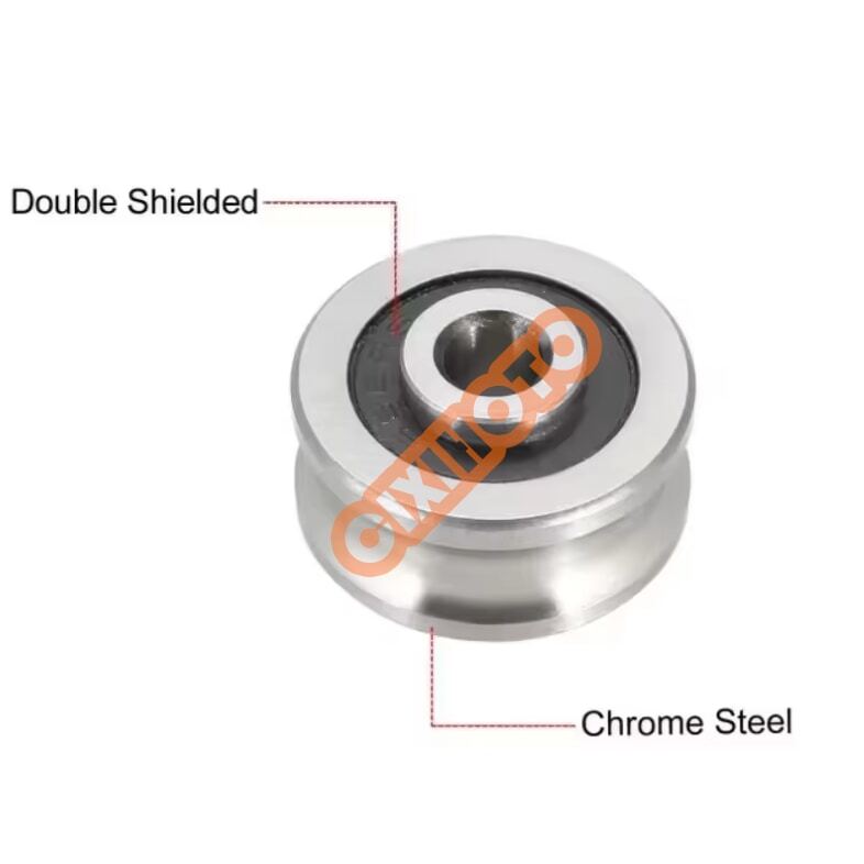 Deep U Groove bearing SG10 SG15 SG16 SG66 SG20 SG25 SG35 2RS Guide Wheel Track Roller bearing for textile Machine
