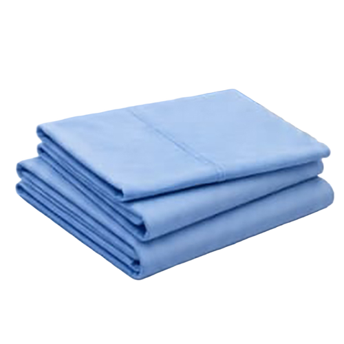 Premium Hospital Bed Sheets - Color: Blue