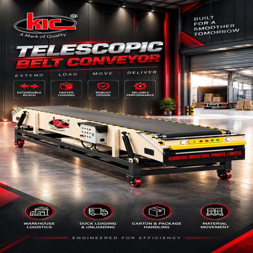 Telescopic Truck Loading Conveyor - Belt Type: Rubber