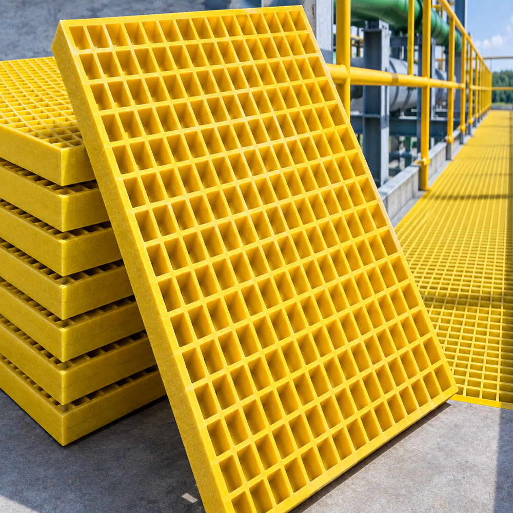 Frp Moulded Grating - Application: Industrial Plants