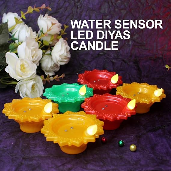 Festivals Plastic Smart LED Water Magic Sensor Diya