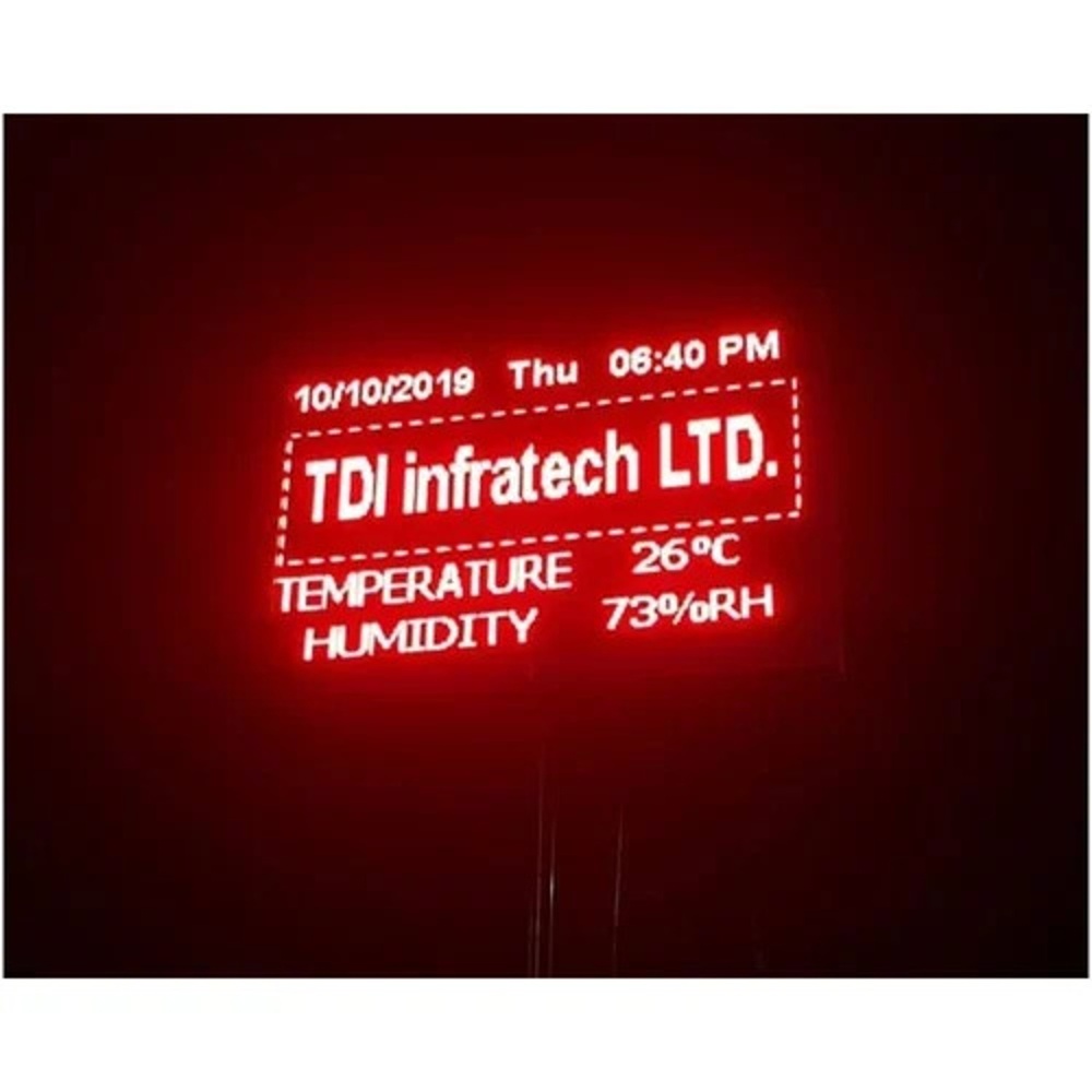 P10 Single Colour Led Display - Application: Commercial Signage