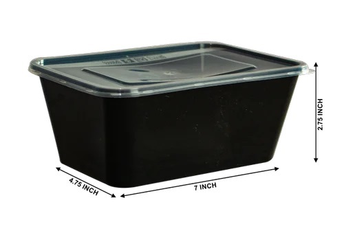 500ml Rectangle Plastic Food Container