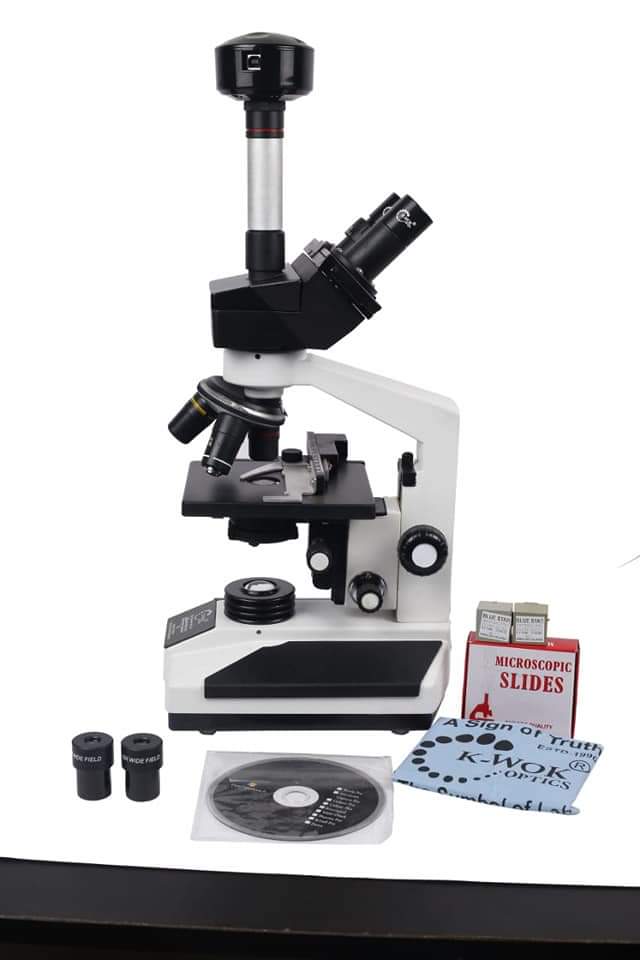 K-wok Trinocular Camera Microscope - Application: Lab Used