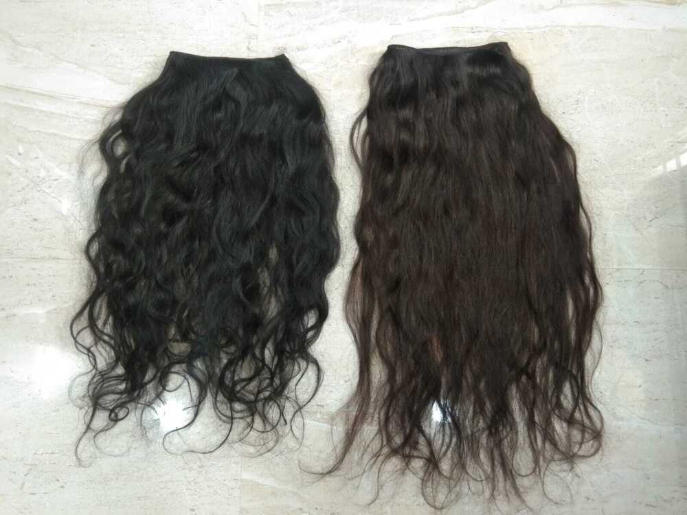 22 Body Wavy Natural Color Machine Weft Hair - Density: 100 Gram Per Cubic Centimeter(G/Cm3)